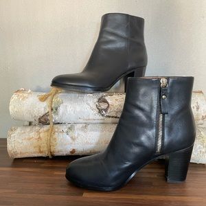 & Other Stories Black Leather Ankle Boot- Size 9